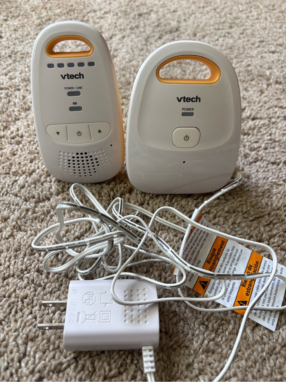 VTech White and Yellow Baby Monitor Pair